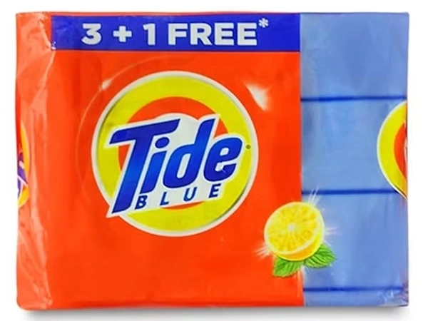 Tide Blue detergent Soap , Buy 3 Get 1 Free - 4N x 100g
