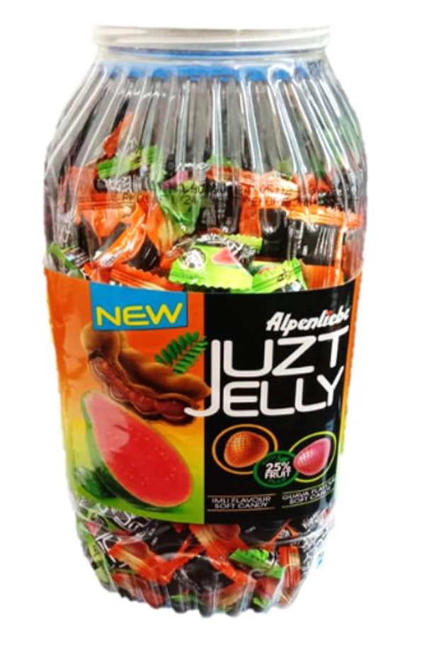Alpenliebe Juzt Jelly Imli & Guava Flavour Soft Candy 832.5g Jar Humarabazar - Jar
