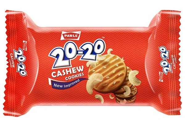 Parle 20-20 Cashew Cookies 25 + 5g  - Pack