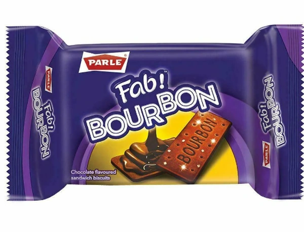 Parle Fab Bourbon Chocolate Cream Biscuits 50 + 10 g - pack