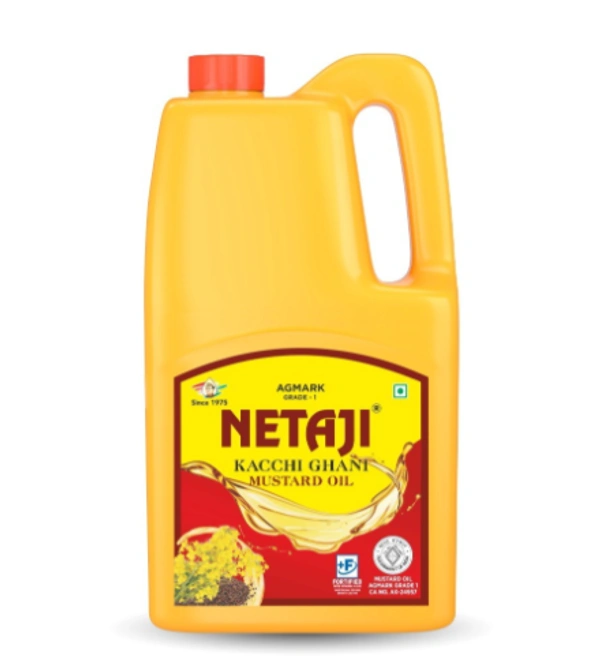 Netaji Kacchi Ghani Mustard (सरसों)  Oil 5 Litre Jar
