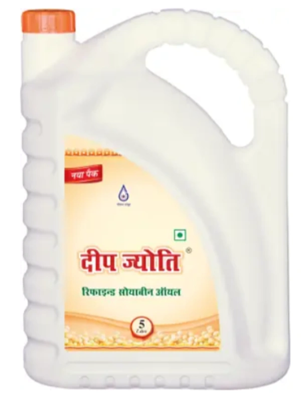 Deep Jyoti Refined Soyabean Oil Can (सोया बीन Tel)  (5 L)