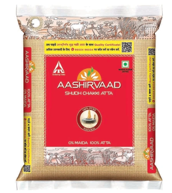 Aashirvaad Shudh Whole Wheat Chakki Atta , 10 kg - 