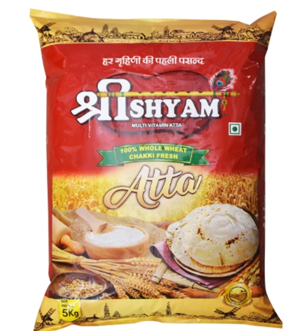 SHYAM Multi Vitamin Atta 100% whole Wheat Chakki , 10 kg - 