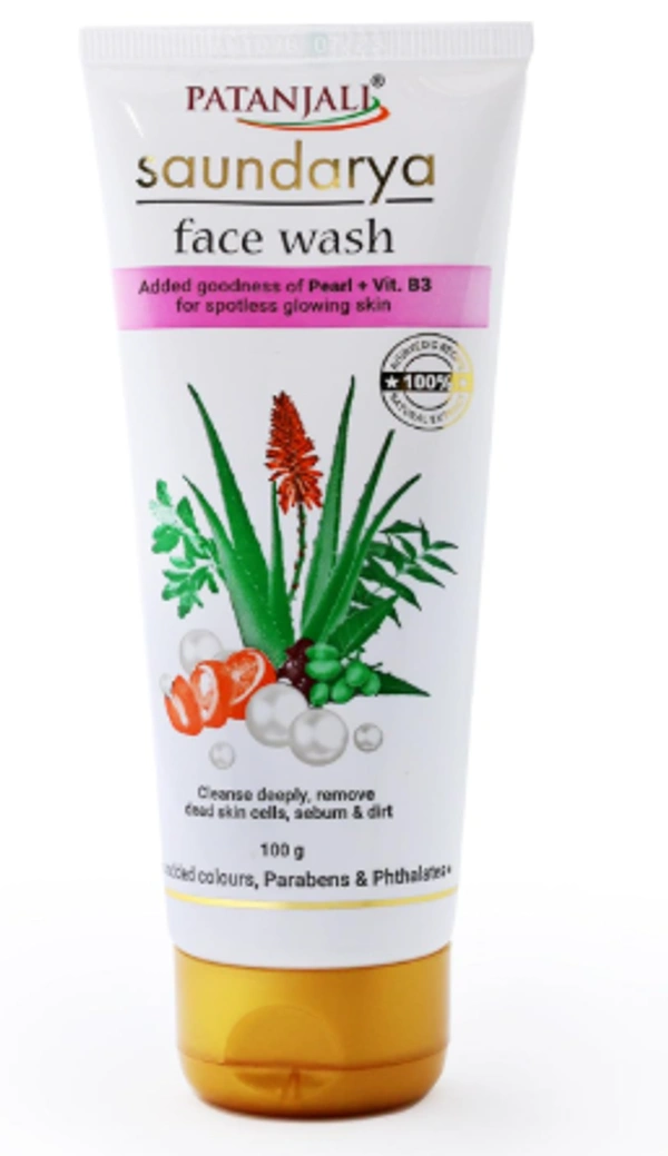 Patanjali Saundarya Deep Cleansing Face Wash , For Men, Women, Anti-Acne & Pimples, For all Skin Types , 60 g - 