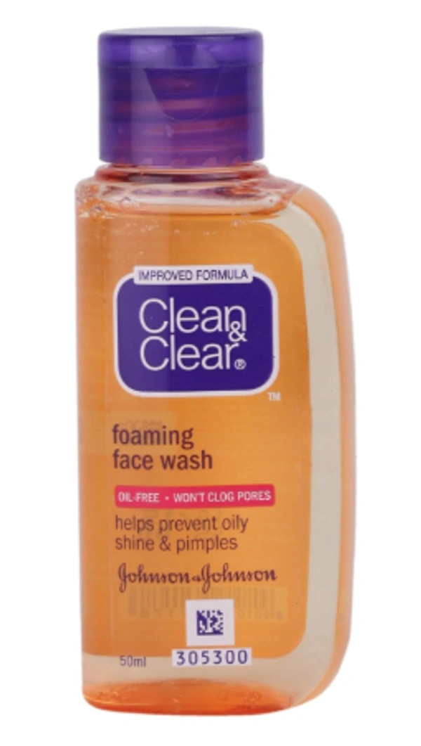 Clean & Clear Face Wash - Foaming, 50ml Pack