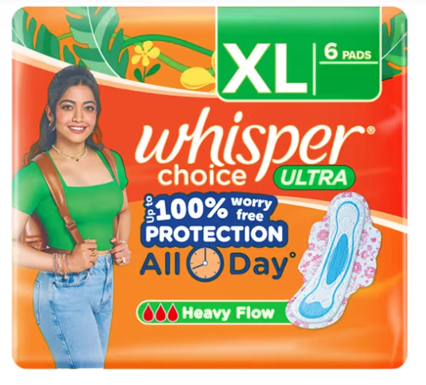 Whisper Choice Ultra , Regular Sanitary Pads , 6 Units 