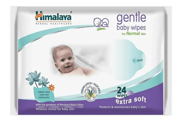 Himalaya gentle baby wipes 24 pcs