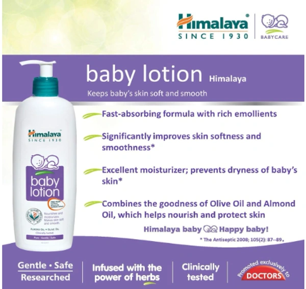 Himalaya Baby Body Lotion, For All Skin Types (100 ml)