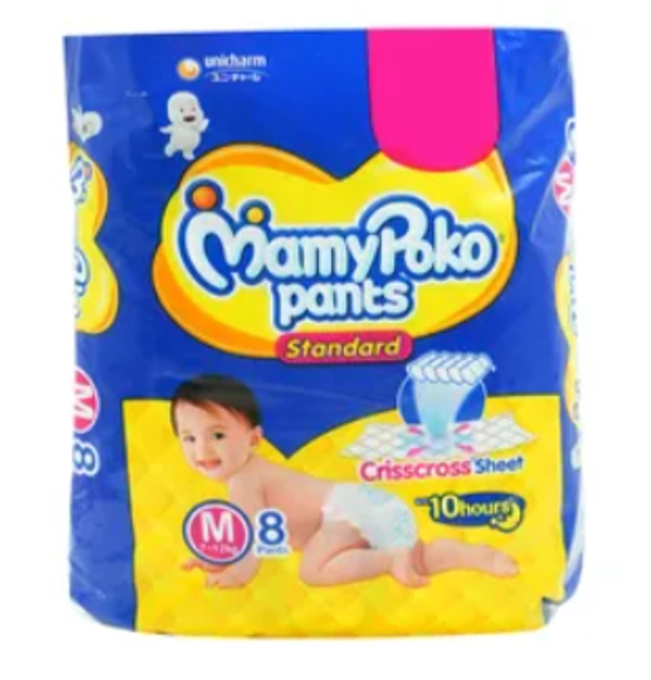  MamyPoko Standard Diaper Pants Medium, 8 Count - medium