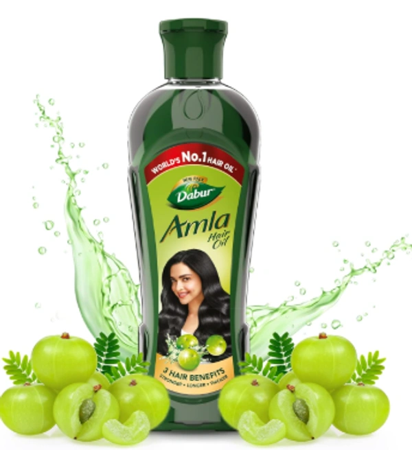 Dabur Amla Hair Oil - 450 ml | For Strong, Long and Thick hair | Nourishes Scalp | Controls Hair Fall, Strengthens Hair & Promotes Hair Growth - 