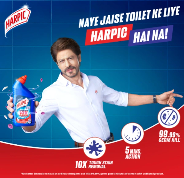 Harpic Disinfectant Toilet Cleaner Liquid, Original  , 200ml - 
