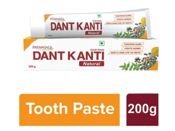 patanjali dant kanti natural tooth paste , 200gm - 