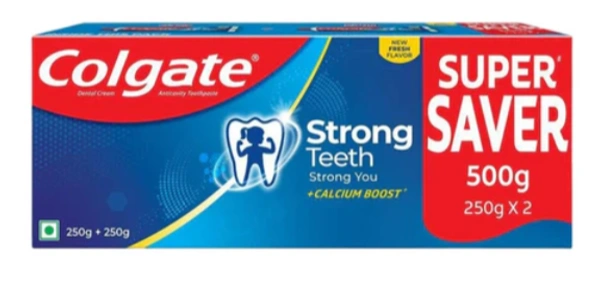 Colgate Strong teeth anticavity toothpaste , 250g + 250g - 