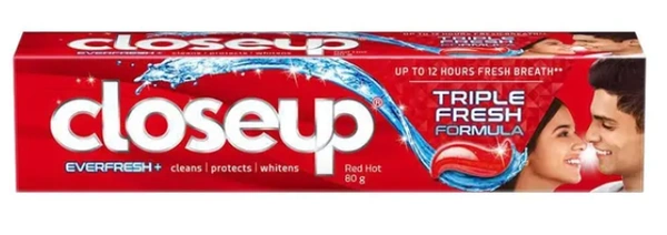 Closeup Toothpaste | Long lasting 18 Hours Of Fresh Breath & White Teeth , 80g - 
