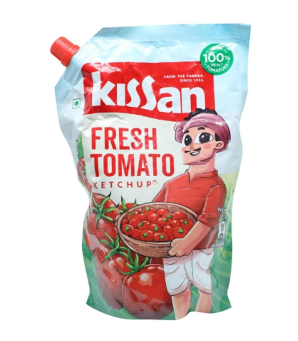 Kissan Fresh Tomato Ketchup Pouch, 415 g Pouch - Pouch