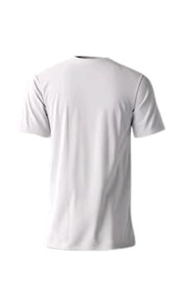 Stylish Polyester Tom Cartoon Printed Tshirt For Men  - White, M