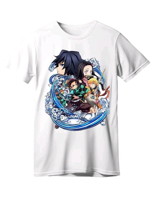 Stylish Polyester Printed Tshirt For Men  - White, M