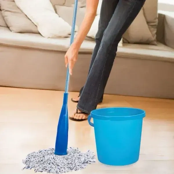 MAPPERZ Durable Wooden Long Rod Cotton Mop/Broom with Bottle Shape Cover | Versatile Cleaning Tool for Home, Ideal for Floors, Windows, and Hard-to-Reach Areas (Pack of 1)