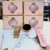 Round Rose Gold Fossil Gen 9 Diamond Edition Smartwatch