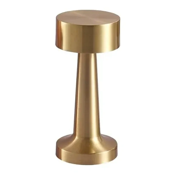Table Lamp | 2000 mAh Battery | Table Lamp for Bedroom, Table Lamp for Living Room, Lamps for Bedroom, 3 Colour Touch Control - Metal (Gold)