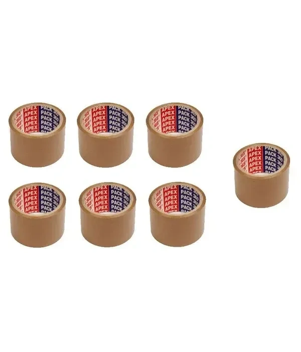  APEX Brown Tape (65 m 2 inch) - Pack of 6