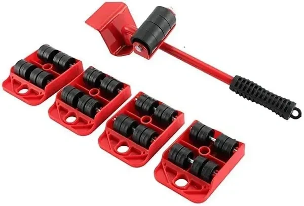 Furniture Lifter Mover Tool Set Heavy Duty Furniture Lifter Mover Tool Set, Furniture Moving Roller Wheel Set for Washing Machines, Fridge,Sofa, Wardrobes /*-