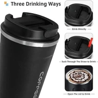 TNGLOVE Vacuum Insulated Temperature Display Coffee Mug 510 ML | Stainless Steel Coffee Mug | Insulated Travel Mug | Double-Walled Insulation Hot and cold Smart Coffee Tumbler Travelling Mug