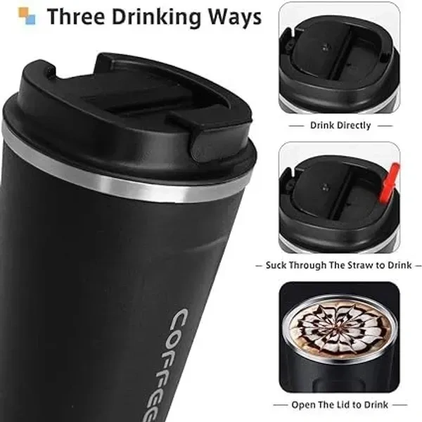 TNGLOVE Vacuum Insulated Temperature Display Coffee Mug 510 ML | Stainless Steel Coffee Mug | Insulated Travel Mug | Double-Walled Insulation Hot and cold Smart Coffee Tumbler Travelling Mug