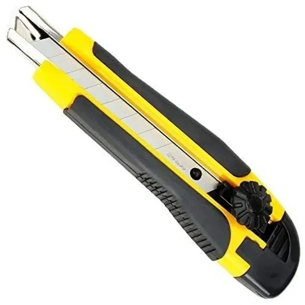 Eclet Heavy Duty 18 mm Cutter Knife Utility Knife Box Cutters, Utility Knife Retractable, Compact, Extended Use for Heavy Duty Office, Home, Craft Arts (Color as per Availability) E