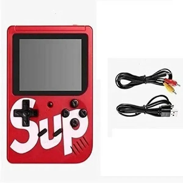 ShopAIS Sup Game Portable Video Game Box with Mario, Super Mario, Dr Mario, Contra, Turtles, and Other 400 Games with Battery Included (Random Colour)