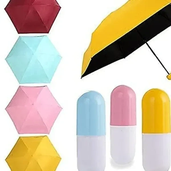 Kraptick Cute Capsule Umbrella, Umbrella for Rain, Wind Proof Umbrella, Mini Cute Umbrella for Men/Women/Boys/Girls/Kids, Portable Travel Umbrella with Manual Mechanisms for Open and Close