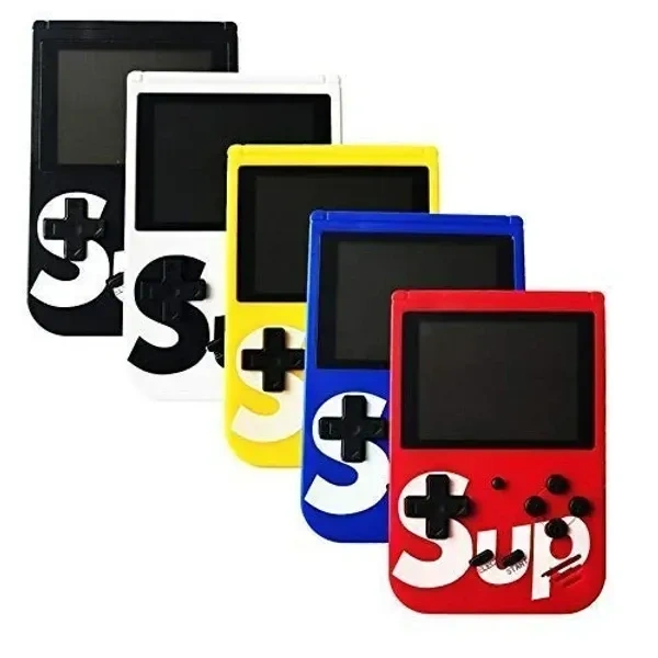 ShopAIS Sup Game Portable Video Game Box with Mario, Super Mario, Dr Mario, Contra, Turtles, and Other 400 Games with Battery Included (Random Colour)