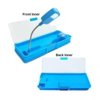 Multipurpose Magnetic Pencil Box with LED Lamp and Sharpeners