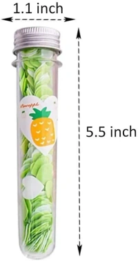 Crafty Cuddle Flower Design Tube Shape Bottle Paper Soap Clean Soft Bath For Travel (Pack Of 2)(ASSORTED)
