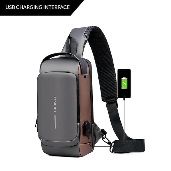 Modish Trendy & Stylish Shoulder Crossbody Sling Bag, Black, Fits Phone, Converts to Backpack (Black)