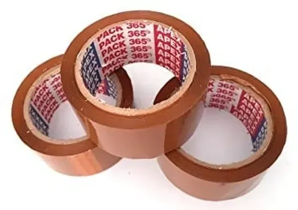  APEX Brown Tape (65 m 2 inch) - Pack of 6