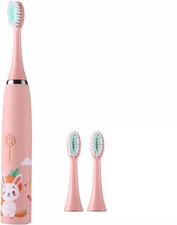 Sonic Electric Toothbrush for Kids with 5 Modes, 3 Brush Heads & Rechargeable Battery, Ultra Soft Nylon Bristles, IPX7 Waterproof, Electric Power Tooth brush