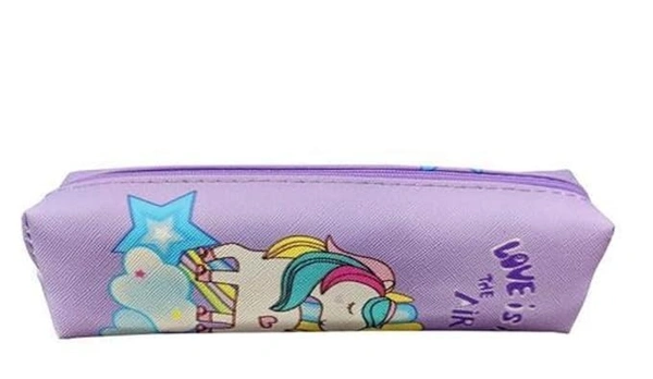 Unicorn Pencil Pouch Soft Shine Cute Pencil Case Geometry Box for Girls Storage Bag Travel Pouch School Stationery