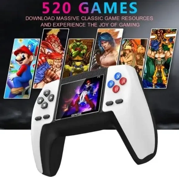 P5 Game Box Retro Handheld Game Console Built in 520 Game Handheld Game Consoles with Remote Support 2 Player