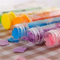 Crafty Cuddle Flower Design Tube Shape Bottle Paper Soap Clean Soft Bath For Travel (Pack Of 2)(ASSORTED)
