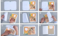 SWOPPLY 30Pcs Transparent Book Protective Films Waterproof Self-adhesive Book Covers Book Film Text Book Cover Protect Craft,Waterproof, School Cut Self-Adhesive A4 Book Cover Paper Book Covering Film