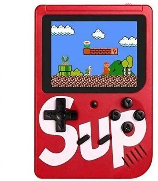 ShopAIS Sup Game Portable Video Game Box with Mario, Super Mario, Dr Mario, Contra, Turtles, and Other 400 Games with Battery Included (Random Colour)