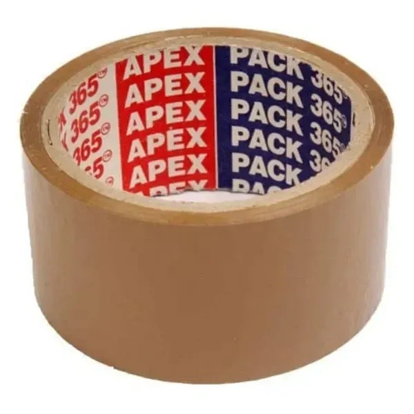  APEX Brown Tape (65 m 2 inch) - Pack of 6