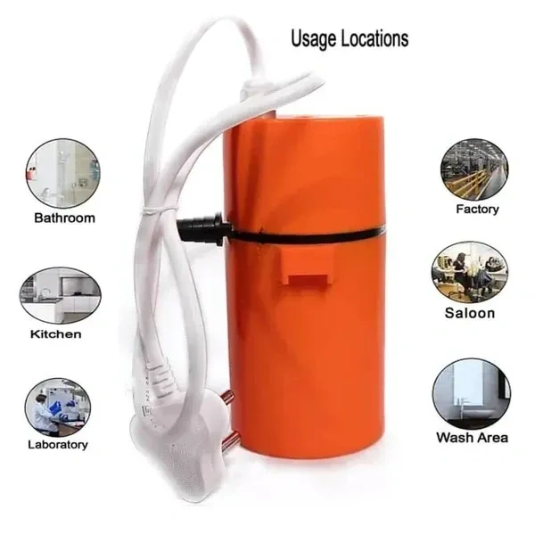 Drumstone 𝟏𝟓 𝐘𝐄𝐀𝐑𝐒 𝐖𝐀𝐑𝐑𝐀𝐍𝐓𝐘 Mini Portable Instant Water Geyser, Hot Cooler Heater, Electric Saving, Shock Proof for Home, Kitchen, Bathroom, Office, Restaurant 𝐌𝐮𝐥𝐭𝐢𝐜𝐨𝐥𝐨𝐫