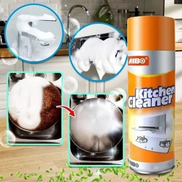 Tesoriq Multipurpose Bubble Foam Cleaner Kitchen Cleaner Spray Oil & Grease Stain Remover Chimney Cleaner Spray Bubble Cleaner All Purpose Foam Degreaser Spray (500 Ml)