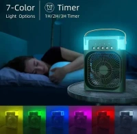 USB Portable Air Conditioner Fan | Personal Air Cooler | Mini Air Conditioner Evaporative Air Cooler Water | Desk Fan Best Office | Mini Computer Cooling Fan