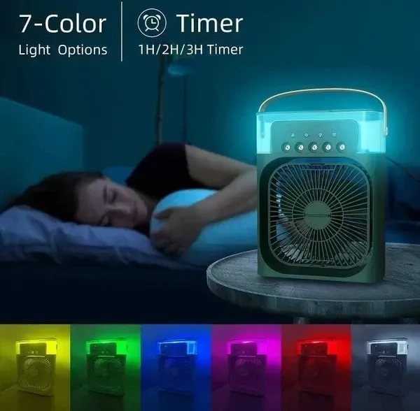 USB Portable Air Conditioner Fan | Personal Air Cooler | Mini Air Conditioner Evaporative Air Cooler Water | Desk Fan Best Office | Mini Computer Cooling Fan