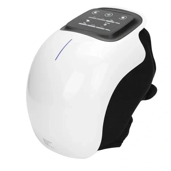Cordless Knee Massager for Joint Pain, Shoulder, Elbow | 3 Adjustable Heat and Vibration,Red Light Therapy, LED Touch Screen, Cramps, Relieves, Physiotherapy Arthritis for Women and Men