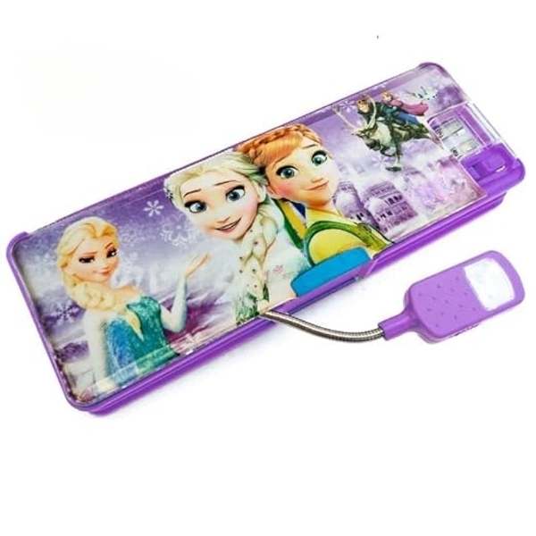 Multipurpose Magnetic Pencil Box with LED Lamp and Sharpeners